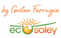 Logo Gaëtan Farrugia – EcoSoley : Énergie Solaire à Saint-Martin
